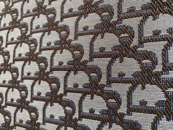 DJ17 Jacquard Fabric DARK BROWN for Upholstery
