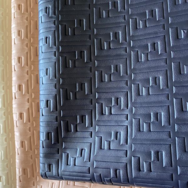FL04 Embossed Navy Blue Material by the yard