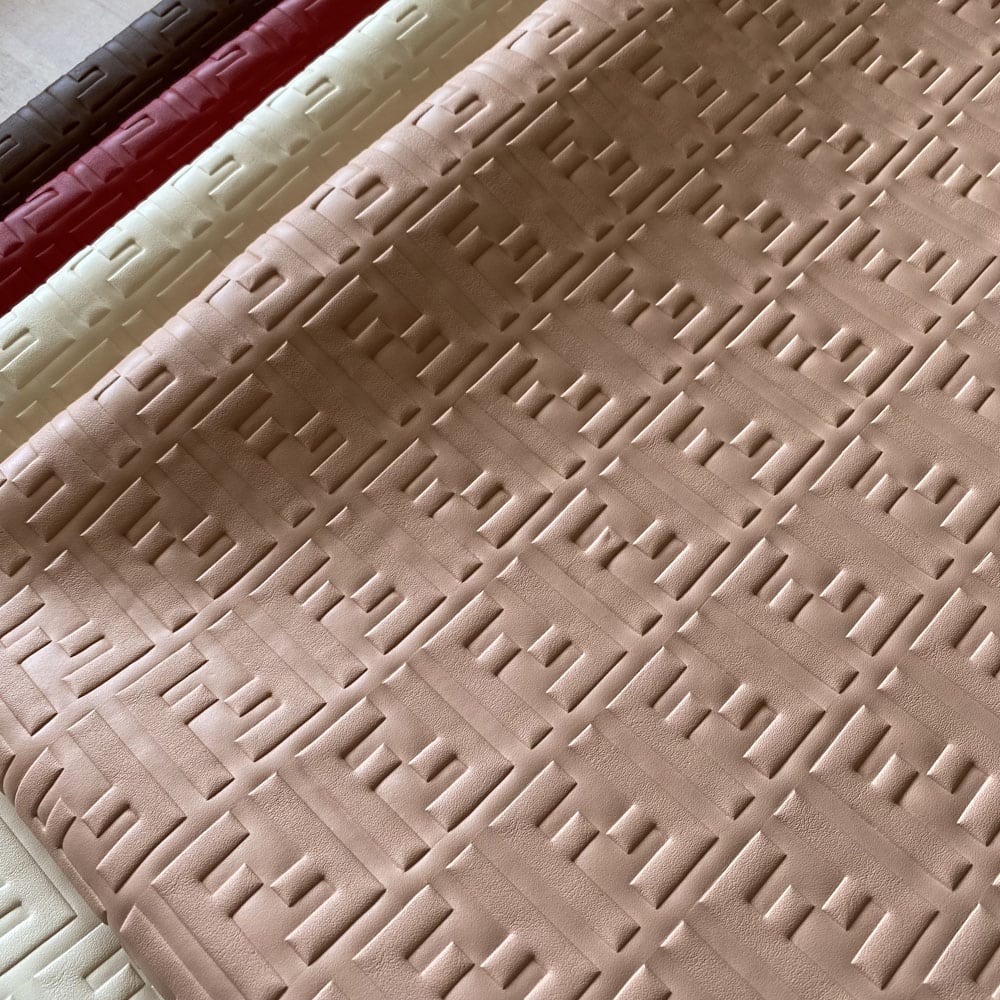 FL03 Embossed Pink Material by the yard for upholstery, bags, shoes or crafting