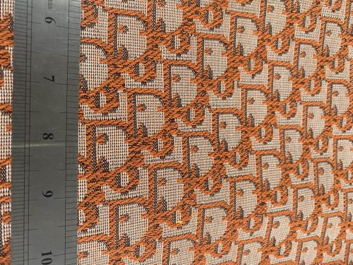DJ13 Brown Jacquard Fabric