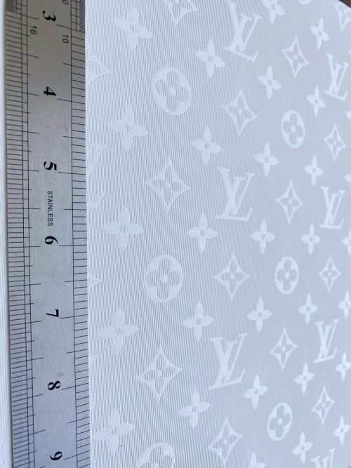 LL58 Reflective Vinyl Fabric By The Yard WHITE