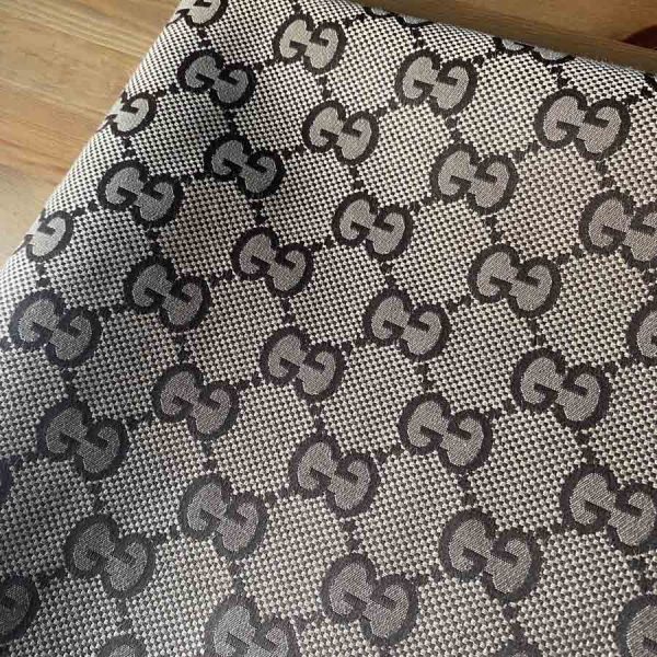 GJ07 BrownJacquard Fabric with big patterns