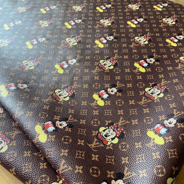 LL29 Mickey Mouse Fabric with Mickey and Minnie Mouse pattern