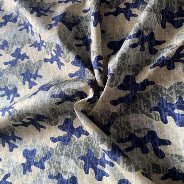 DC03 Camouflage Fabric | 0 Cotton Green Poplin fabric
