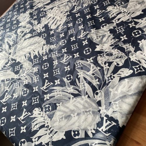 LC11 Poplin Fabric with leaf pattern | 0 cotton fabric