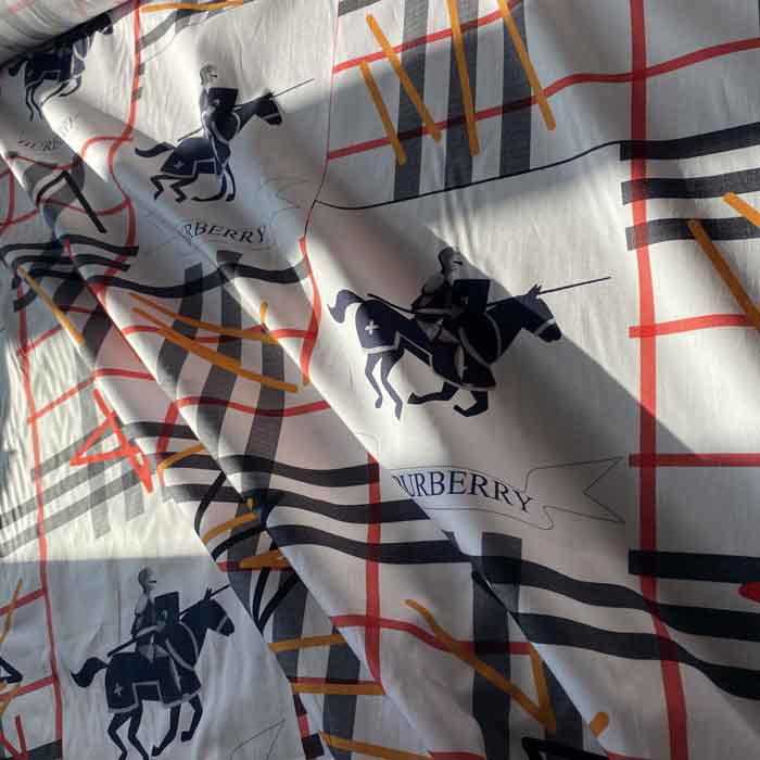 B01 Fabric with cavalier pattern | Thin Cotton Fabric