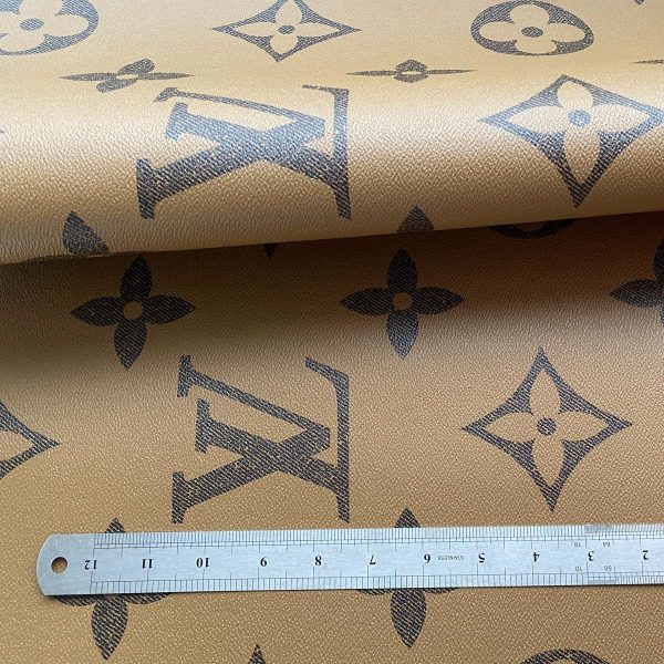 LL42 Light Brown Leather Fabric By The Yard