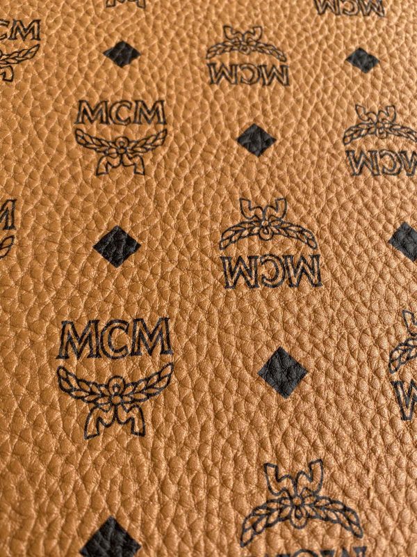 ML07 Leather Fabric Brown by the yard