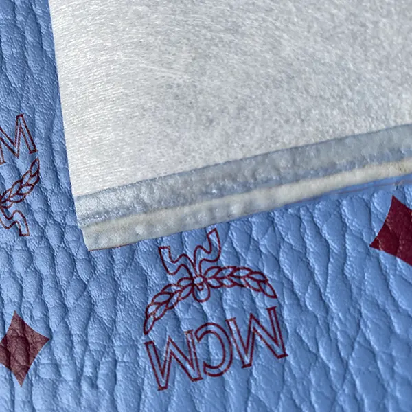 ML03 Leather Fabric Blue