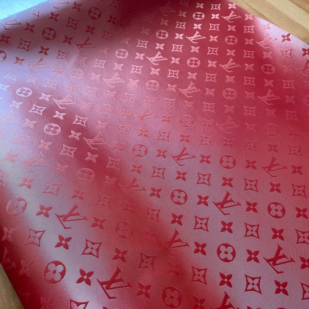 LL32 Reflective Red Vinyl fabric for crafting, bags, shoes, upholstery