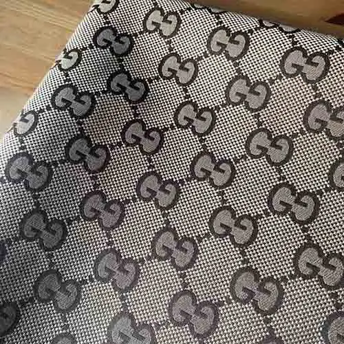 GJ07 BrownJacquard Fabric with big patterns