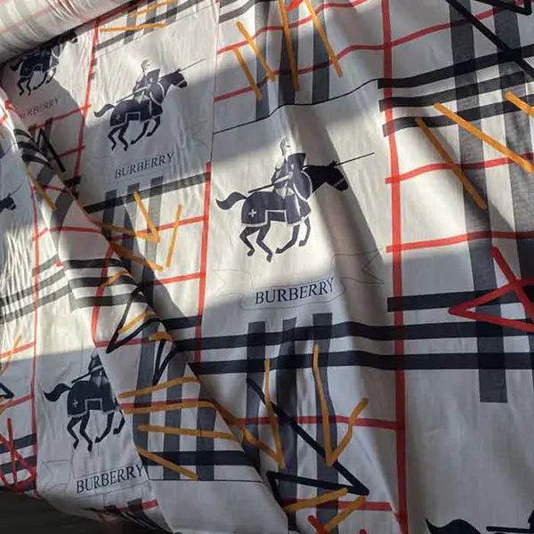 B01 Fabric with cavalier pattern | Thin Cotton Fabric