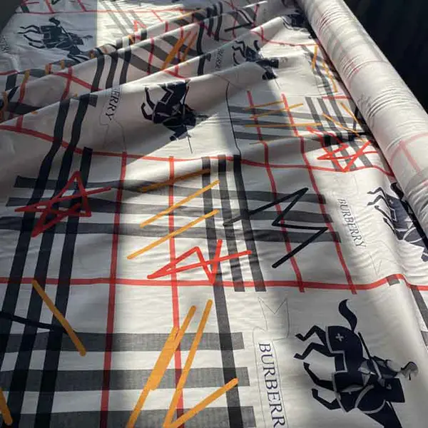 B01 Fabric with cavalier pattern | Thin Cotton Fabric