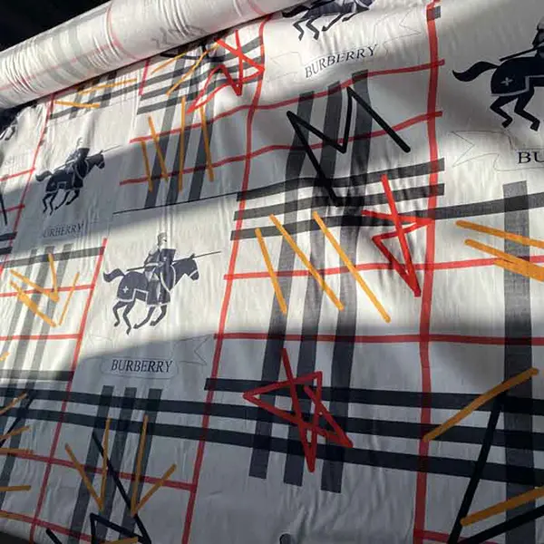 B01 Fabric with cavalier pattern | Thin Cotton Fabric