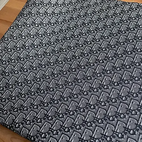 DJ02 Dark Gray Jacquard fabric with lighter contour lines on pattern!
