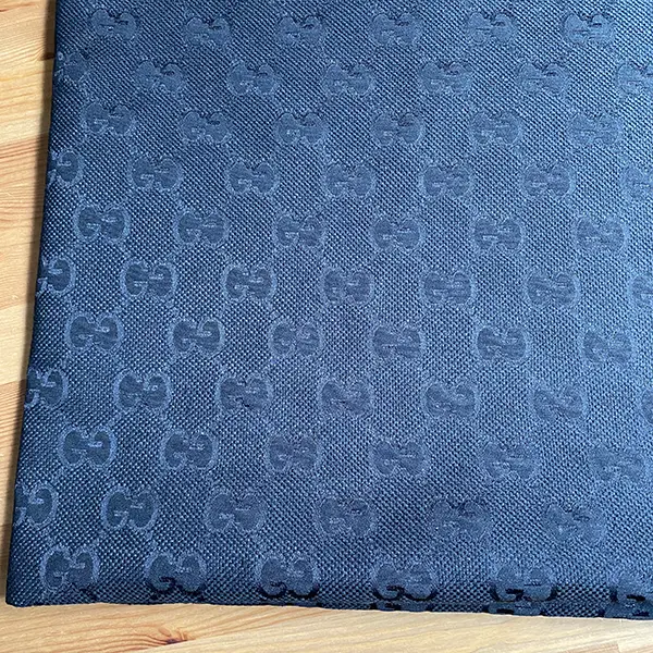 GJ01 Navy Blue Fabric With Big Pattern