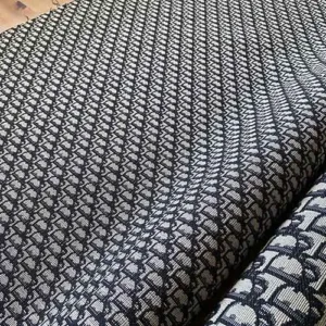 DJ14 Gray Jacquard Fabric With Little Black Pattern
