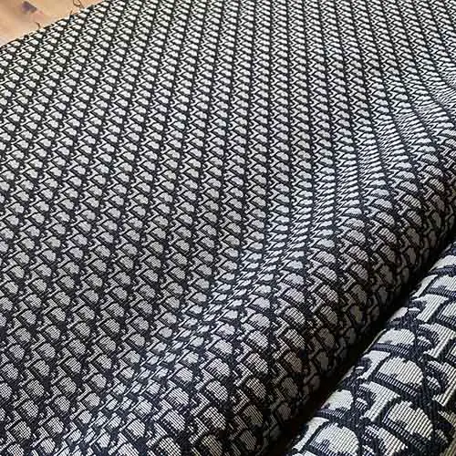 DJ14 Gray Jacquard Fabric With Little Black Pattern