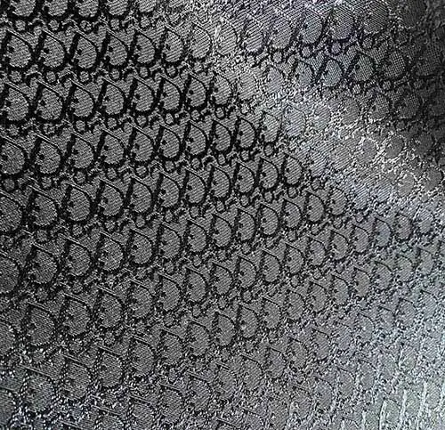 DJ09 Jacquard Fabric Black With Little Patterns