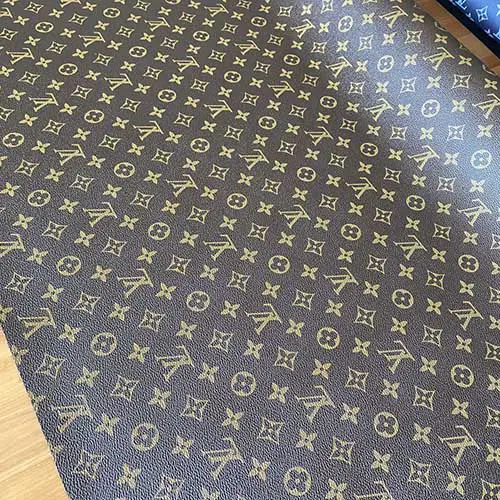 LL80 leather fabric | leather material for sale | Classic brown leather fabric