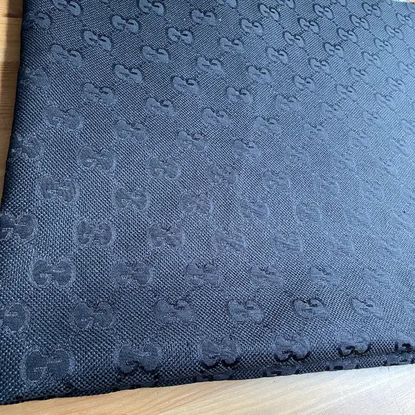 GJ01 Navy Blue Fabric With Big Pattern