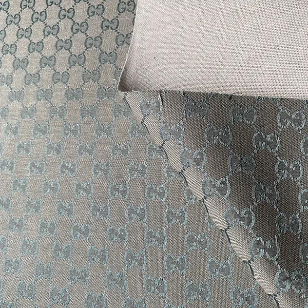 GJ02 Green Jacquard Fabric