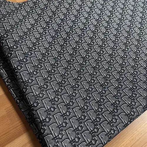 DJ02 Dark Gray Jacquard fabric with lighter contour lines on pattern!