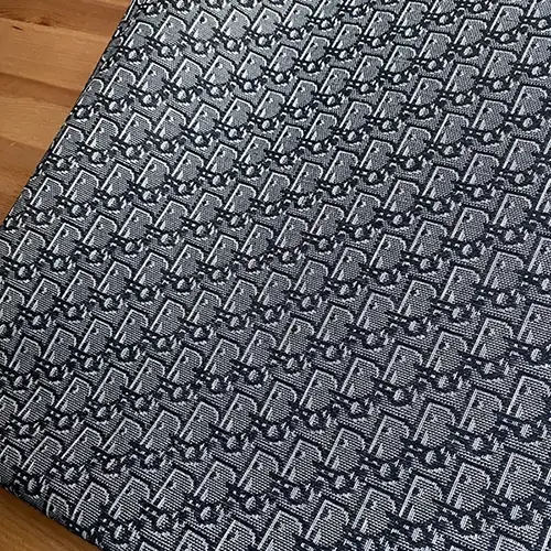 DJ02 Dark Gray Jacquard fabric with lighter contour lines on pattern!