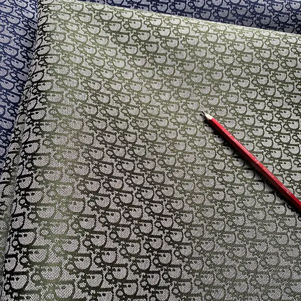 DJ06 Green Jacquard Fabric