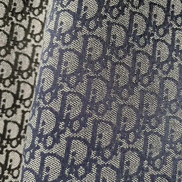 DJ04 Navy Jacquard Fabric with Tiny Patterns
