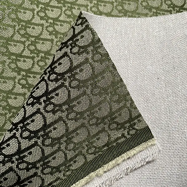 DJ06 Green Jacquard Fabric