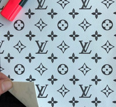 LL67 White Leather Fabric