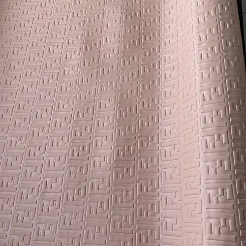 FL05 Pink Embossed Leather Fabric for bags, shoes or sneakers
