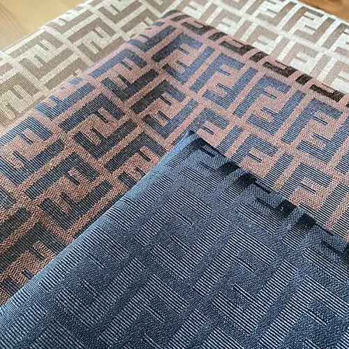 FJ08 Jacquard Fabric BROWN By The Yard