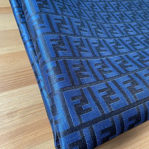 FJ03 Navy Blue Jacquard Fabric