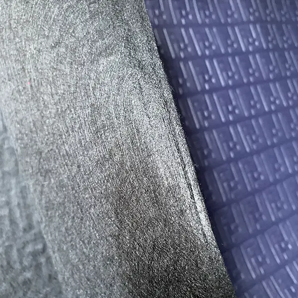 FL04 Embossed Navy Blue Material by the yard