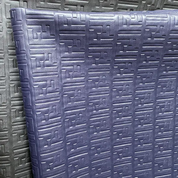 FL04 Embossed Navy Blue Material by the yard