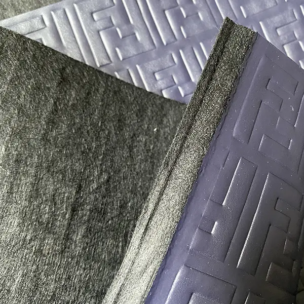 FL04 Embossed Navy Blue Material by the yard