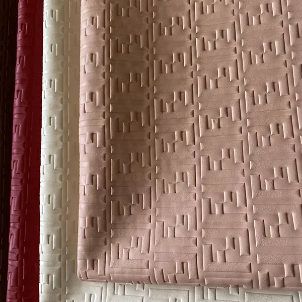 FL03 Embossed Pink Material by the yard for upholstery, bags, shoes or crafting