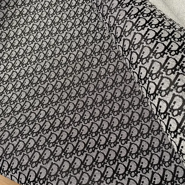 DJ05 Gray Jacquard Fabric With Black Tiny Patterns