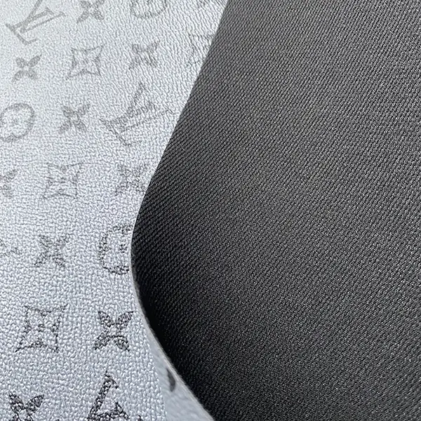 LL09 Gray Leather Fabric by the yard