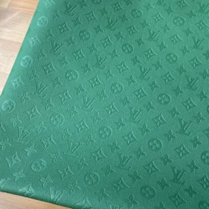 LL03 Green Empreinte Leather Fabric