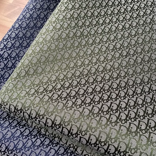 DJ06 Green Jacquard Fabric
