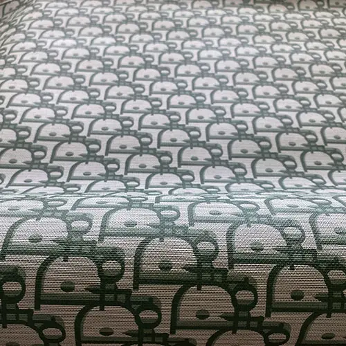 DL03 Green Leather Fabric By The Yard