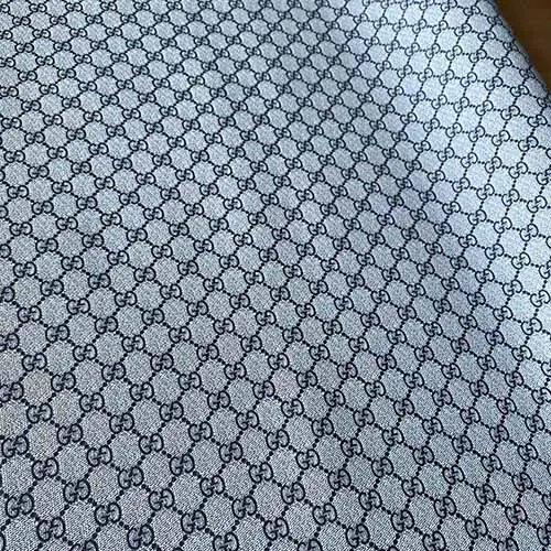 GL09 Leather Fabric Gray by the yard