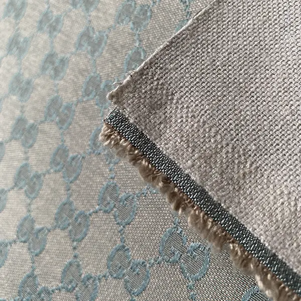 GJ02 Green Jacquard Fabric