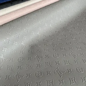 Gray Embossed Vinyl by the yard for shoes,bags,upholstery or crafting!