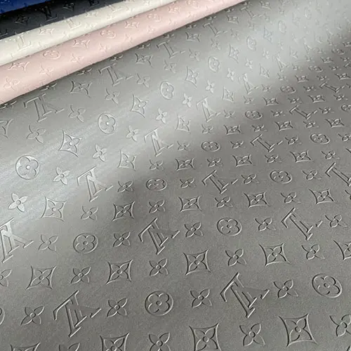 Gray Embossed Vinyl by the yard for shoes,bags,upholstery or crafting!