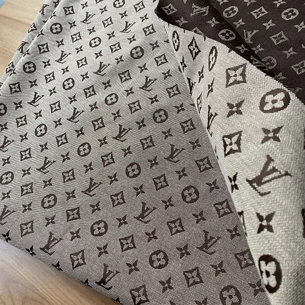 LJ01 Brown Jacquard Fabric