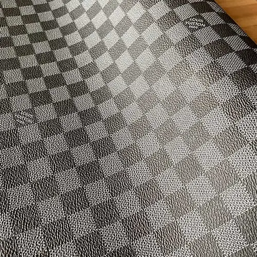 LL72 Damier Ebene Gray Leather Fabric for sale!